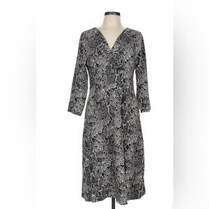 Talbots Women’s Monochrome Snake Print Dress (Petite)